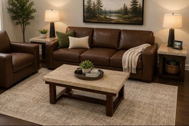 Coffee table with side tables