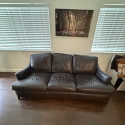 Hancock & Moore Leather Sleeper Sofa
