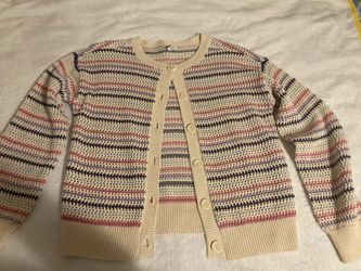 Striped Knit Button-Up Cardigan Sweater for kid