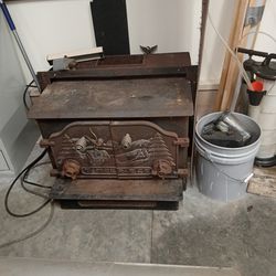 Old Wood Fireplace Insert 