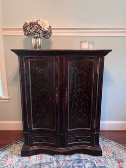 Hooker Furniture "Seven Seas" Collection Hand-Painted Accent Armoire
