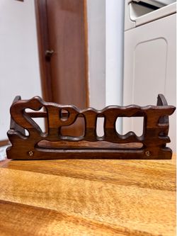 Small Wood Spice Rack