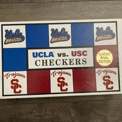 UCLA Bruins Vs USC Trojans Collegiate Checkers Board Game Classic Rival Edition