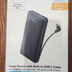 Brand NEW Anker 20000mAh, 30W Power Bank