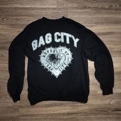 Nicki Minaj Gag City FTCU 24 Tour Crewneck Sweatshirt - Black - Large -