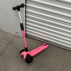 Allek Kick Scooter B02 with Light-Up Wheels and 4 Adjustable Heights
