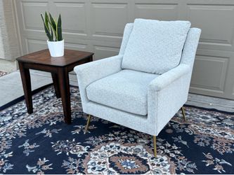 Mid- Century Gray Accent Chair
