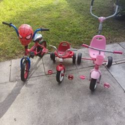 Kids Tricycle. And Little Bike All Of Them For $25. Or $10 Each Good Condition 