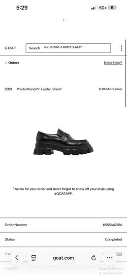 Prada monolith loafers