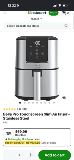 Bella pro slim air fryer