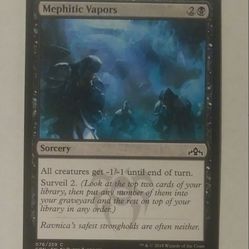 2018 MTG Mephitic Vapors #76 Sorcery GRN Darek Zabrocki Magic The Gathering Card Game Wizards Of The Coast Collectible