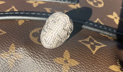 Cross Ring (mossanite) s925