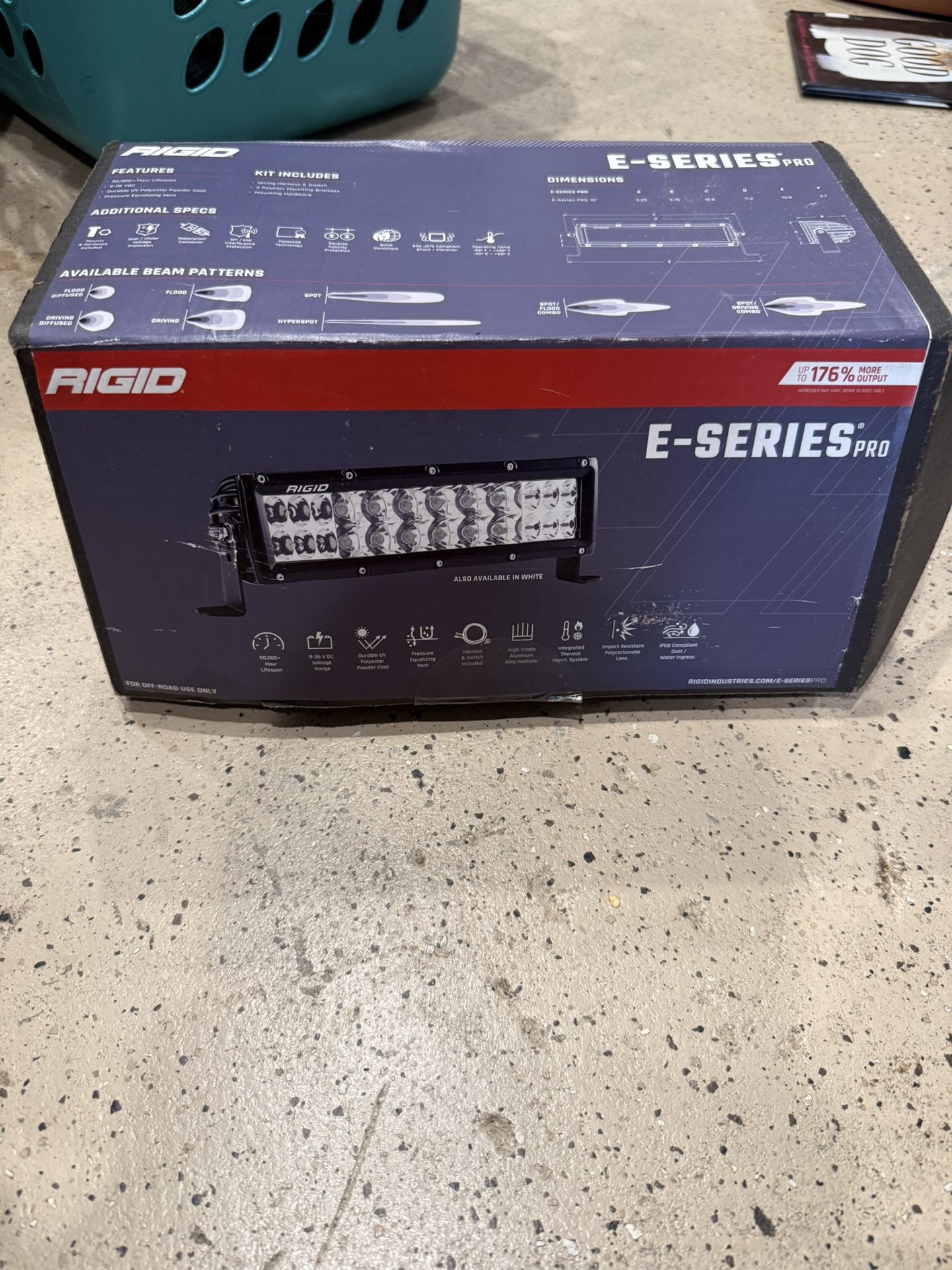 Rigid E series Pro Amber 10” light bar 