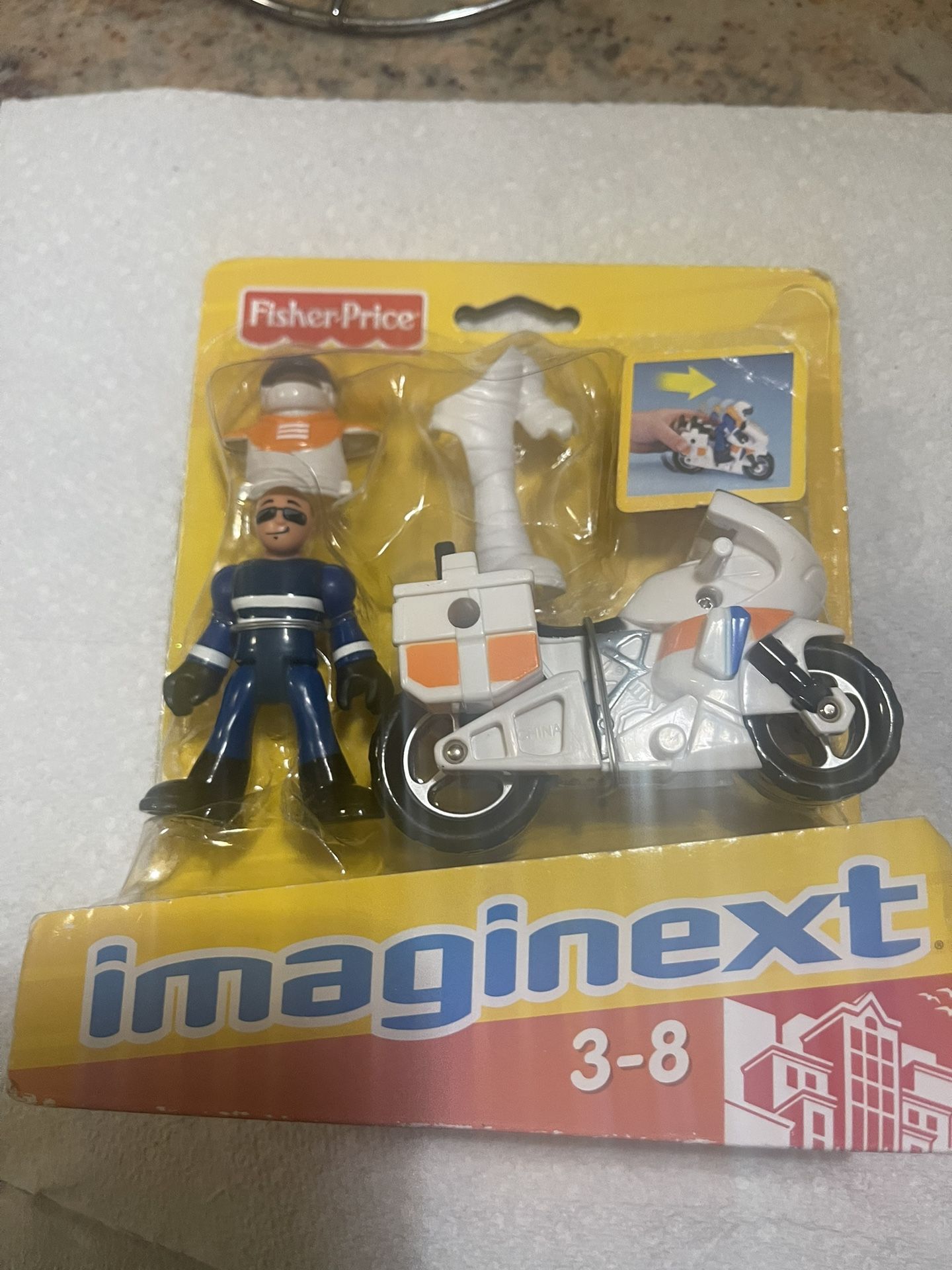 Fisher Price imaginext Figure Motorcycle.