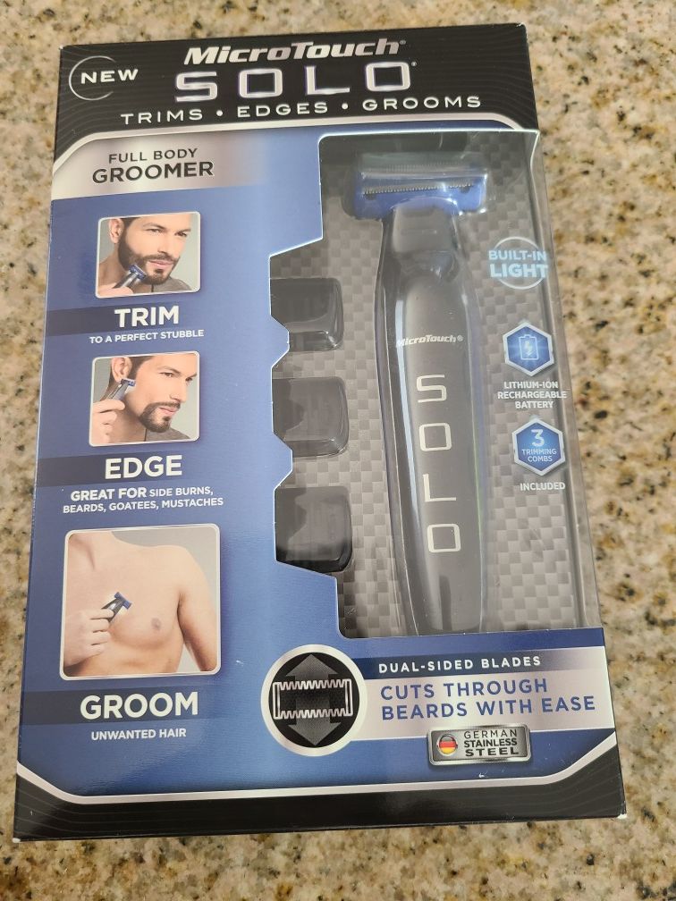 MicroTouch Solo - All-in-one Rechargeable Shaver, As Seen on TV