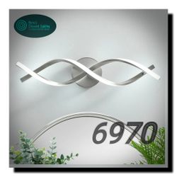 vivihobb Modern Nickel LED Vanity Lighting,Bathroom Light Fixture Over Mirror,21 Inch