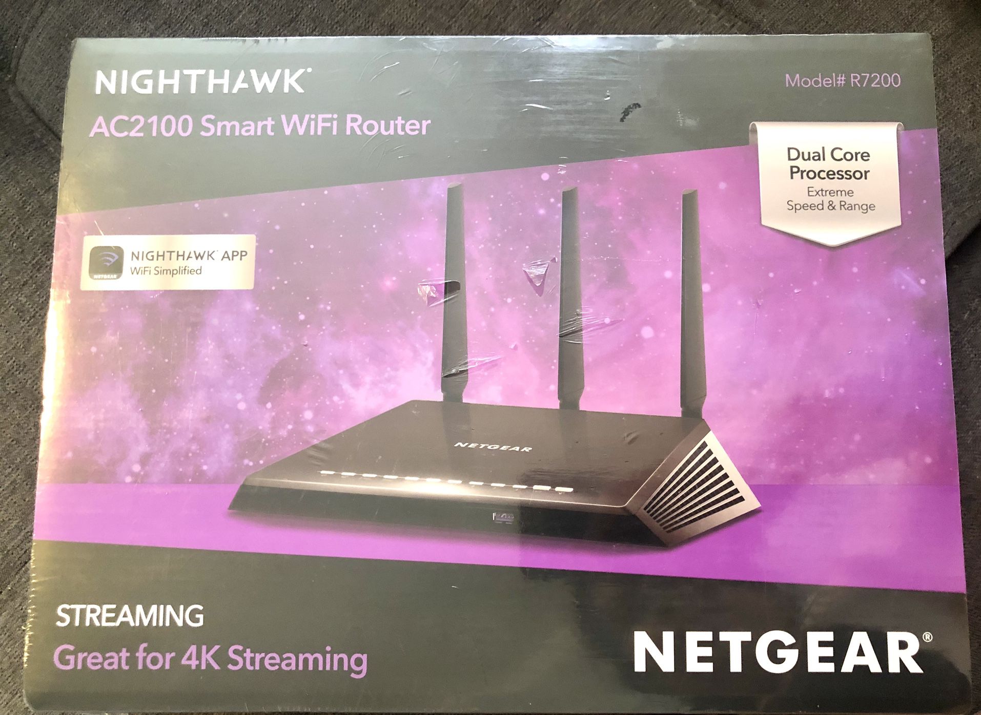 Netgear Nighthawk AC2100 Smart WiFi Router, R7200, 4K