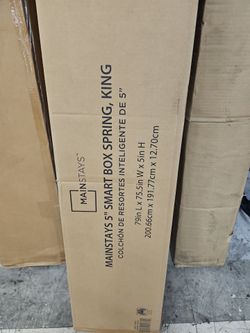 King or Twin box springs. Cheap. NEW!!!