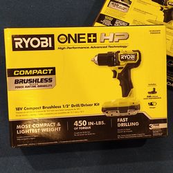 Ryobi Compact Brushless Drill Kit