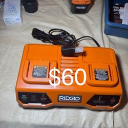 Ridgid Charger Dual Fast Charging 