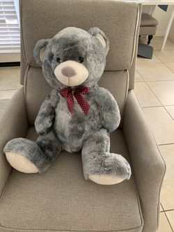 New gray teddy bear