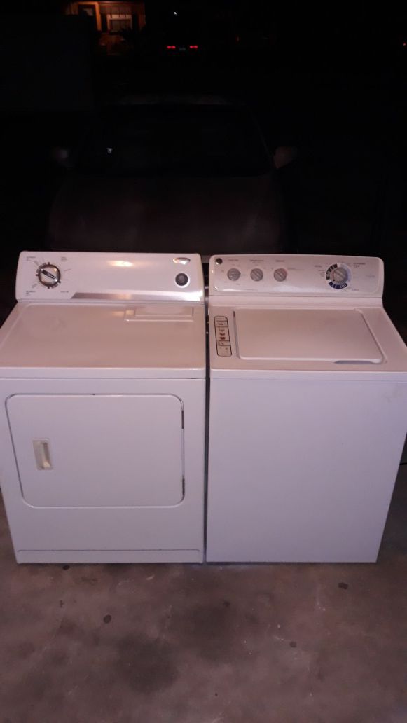 GE WASHER AND WHIRLPOOL DRYER