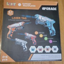 Ultimate Lazer Tag Set - 4 IR Blaster with 4 Reactive Chest Plates