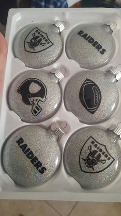 Raiders and other sports ornaments