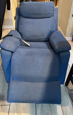 Remote electric recliner lift chair