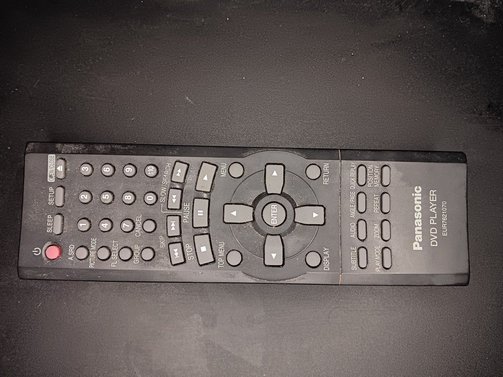 Panasonic Dvd player remote Eur7621070