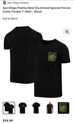 Padres New Era Camo Pocket T Shirt - Large