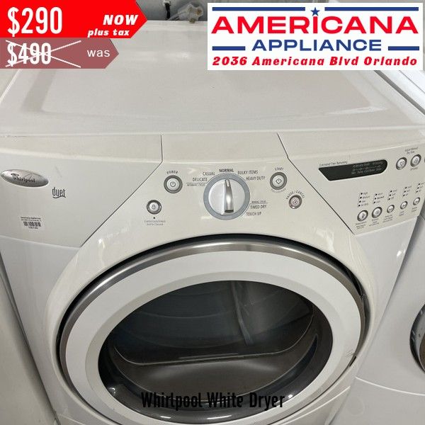ENDING SOON Whirlpool White Dryer
