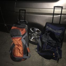 Nice Large roll around duffel bags with handles only $25 each firm