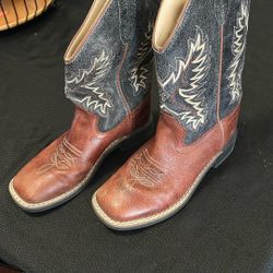 Cody James Leather Sz 3 Kids Boots