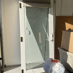 Exterior glass door