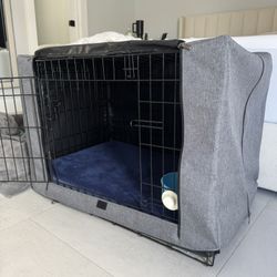 Dog Crate With Cover For Medium Or Small Dog 