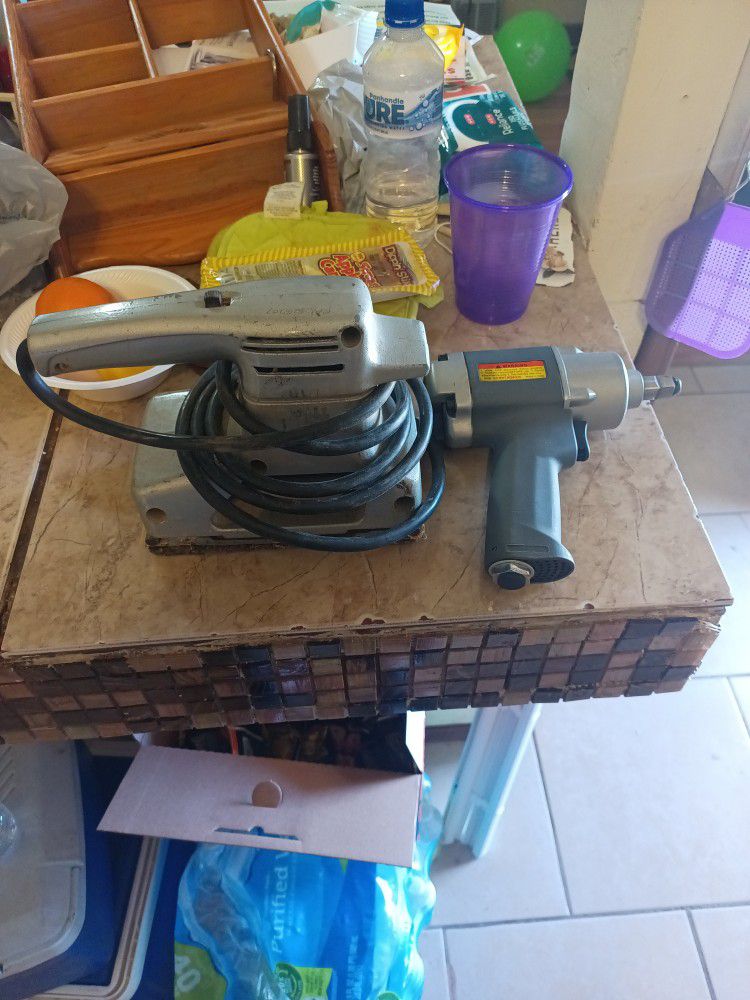 Air Conditioner And Brand New Impact Wrench And Used Sander