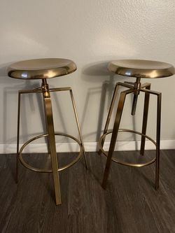 Set of gold stools