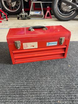 Vintage All American By Waterloo Tool Box 2 Drawer Portable