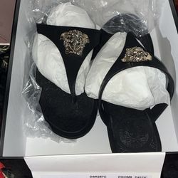 Black Versace sandals
