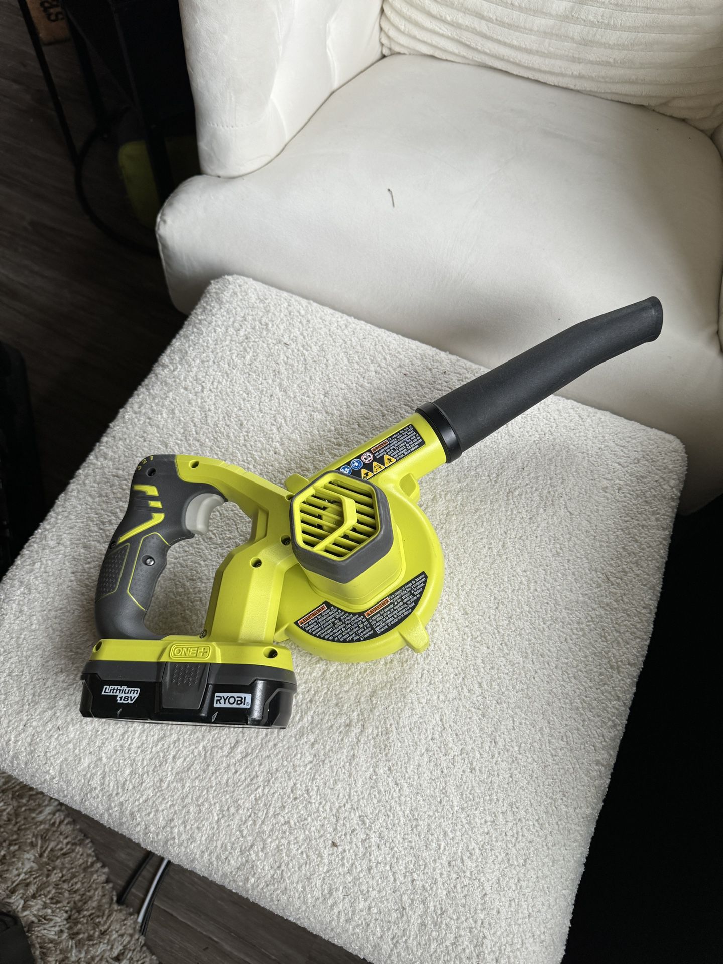 Ryobi One+ Cordless Workshop Blower (with Battery)