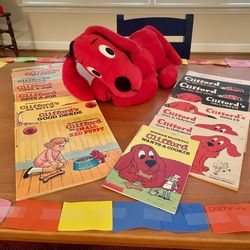 Clifford the Big Red Dog with Children’s Books