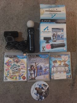 Play station Move plus 4 games for Play Station 3