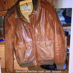 Leather Jacket Men’s Brown