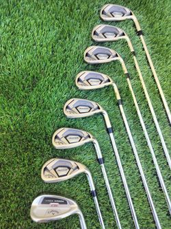 Callaway Rogue CF18 Iron Set 5-PW + AW | XP 95 S300 Stiff | Excellent | Lamkin Grips