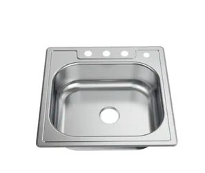 Glacier Bay 25 In Drop Single 6 20 Gauge Stainless Steel Kitchen Sink 