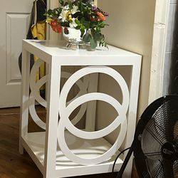 Pair Of White End Tables