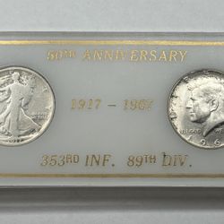 Silver Half Dollar U.S. Army 50th Anniversary Coin Set