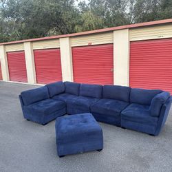 Super Comfy Nice Blue Sectional Couch 🔥🔥