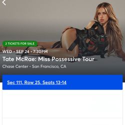 Tate McRae tix
